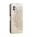 SoFetch Goud Mandala Bookcase Hoesje met Polsbandje voor de Nothing Phone (1)