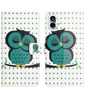 SoFetch Uil Bookcase Hoesje Nothing Phone (1)