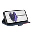 SoFetch Blauw Lijnen Bookcase Hoesje met Polsbandje voor de Nothing Phone (1)