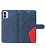 SoFetch Blauw Lijnen Bookcase Hoesje met Polsbandje voor de Nothing Phone (1)