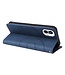 SoFetch Blauw Lijnen Bookcase Hoesje met Polsbandje voor de Nothing Phone (1)