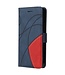 SoFetch Blauw Lijnen Bookcase Hoesje met Polsbandje voor de Nothing Phone (1)