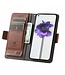 CASENEO Donkerbruin RFID Zakelijk Bookcase Hoesje voor de Nothing Phone (1)