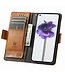 CASENEO Lichtbruin RFID Zakelijk Bookcase Hoesje voor de Nothing Phone (1)