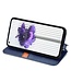 SoFetch Blauw Magnetisch Geometrisch Bookcase Hoesje voor de Nothing Phone (1)