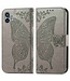 SoFetch Grijs Vlinder Bookcase Hoesje voor de Nothing Phone (1)
