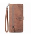 SoFetch Bruin Kant Bloem Wallet Hoesje met Polsbandje voor de Nothing Phone (1)