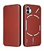 SoFetch Bruin Magnetisch Carbon Bookcase Hoesje voor de Nothing Phone (1)