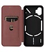 SoFetch Bruin Magnetisch Carbon Bookcase Hoesje voor de Nothing Phone (1)