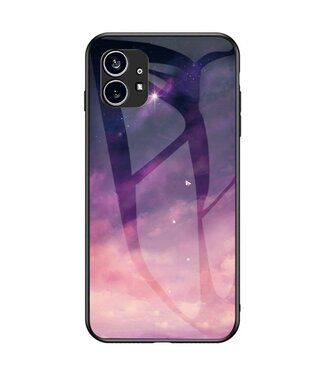 SoFetch Paars Kleurverloop Hybride Hoesje Nothing Phone (1)