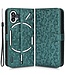 SoFetch Groen Stippen Bookcase Hoesje met Polsbandje voor de Nothing Phone (1)