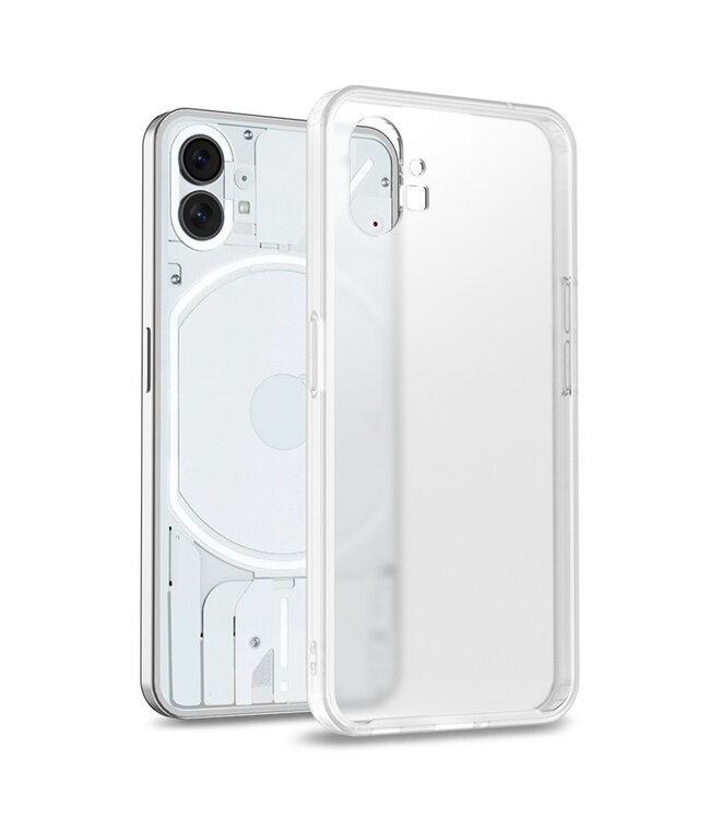 SoFetch Transparant Krasbestendig Hybride Hoesje voor de Nothing Phone (1)