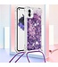 SoFetch Paars Glitters TPU Hoesje met Koord voor de Nothing Phone (1)