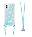 SoFetch Hemelsblauw Glitters TPU Hoesje met Koord voor de Nothing Phone (1)