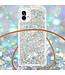 SoFetch Zilver Glitters TPU Hoesje met Koord voor de Nothing Phone (1)