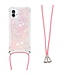 SoFetch Rozegoud Glitters TPU Hoesje met Koord voor de Nothing Phone (1)