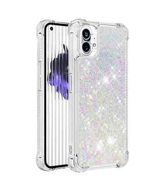 SoFetch Wit Glitters TPU Hoesje Nothing Phone (1)