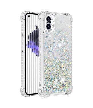 SoFetch Zilver Glitters TPU Hoesje Nothing Phone (1)