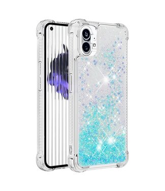 SoFetch Hemelsblauw Glitters TPU Hoesje Nothing Phone (1)