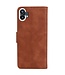 SoFetch Bruin Effen Bookcase Hoesje voor de Nothing Phone (1)
