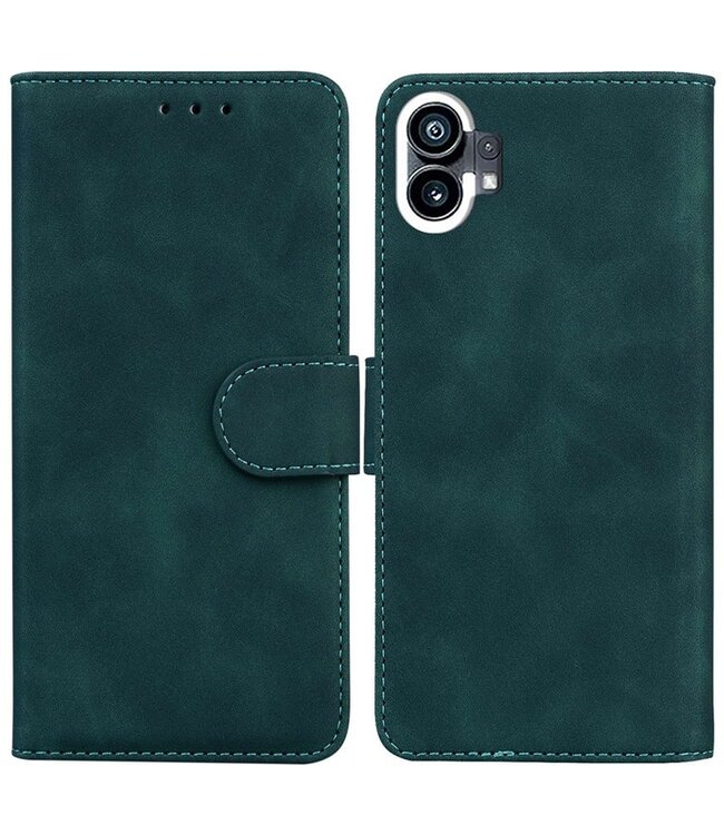 SoFetch Groen Effen Bookcase Hoesje voor de Nothing Phone (1)