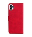 SoFetch Rood Effen Bookcase Hoesje voor de Nothing Phone (1)