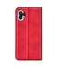 SoFetch Rood Modern Zacht Bookcase Hoesje voor de Nothing Phone (1)