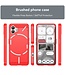 SoFetch SoFetch Rood Carbontextuur TPU Hoesje voor de Nothing Phone (2)