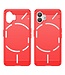 SoFetch SoFetch Rood Carbontextuur TPU Hoesje voor de Nothing Phone (2)