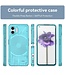 SoFetch SoFetch Transparant / Blauw Krasbestendig TPU Hoesje voor de Nothing Phone (2)