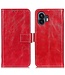 SoFetch SoFetch Rood Retrostijl Glad Bookcase Hoesje voor de Nothing Phone (2)