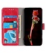 SoFetch SoFetch Rood Retrostijl Glad Bookcase Hoesje voor de Nothing Phone (2)