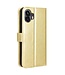 SoFetch SoFetch Goud Glad Bookcase Hoesje met Polsbandje voor de Nothing Phone (2)