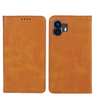 SoFetch Lichtbruin Glad Bookcase Hoesje Nothing Phone (2)