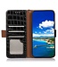SoFetch SoFetch Zwart RFID Krokodillen Bookcase Hoesje voor de Nothing Phone (2)