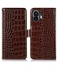SoFetch SoFetch Bruin RFID Krokodillen Bookcase Hoesje voor de Nothing Phone (2)
