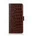 SoFetch SoFetch Bruin RFID Krokodillen Bookcase Hoesje voor de Nothing Phone (2)