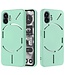 SoFetch SoFetch Groen Slim Siliconen Hoesje met Polsbandje voor de Nothing Phone (2)