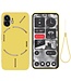 SoFetch SoFetch Yellow Slim Siliconen Hoesje met Polsbandje voor de Nothing Phone (2)