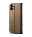 SoFetch SoFetch Bruin Elegant Jeans Bookcase Hoesje voor de Nothing Phone (2)