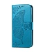 SoFetch SoFetch Blauw Vlinder Bookcase Hoesje met Polsbandje voor de Nothing Phone (2)