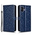 SoFetch SoFetch Dark Blauw Stippen Bookcase Hoesje met Polsbandje voor de Nothing Phone (2)