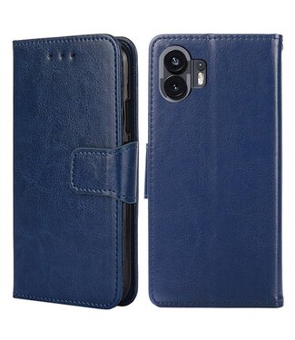 SoFetch Saffierblauw Krasbestendig Bookcase Hoesje Nothing Phone (2)