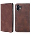 SoFetch SoFetch Dark Bruin Stijlvol Zacht Bookcase Hoesje voor de Nothing Phone (2)