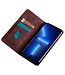 SoFetch SoFetch Dark Bruin Stijlvol Zacht Bookcase Hoesje voor de Nothing Phone (2)