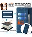 SoFetch SoFetch Blauw RFID Stijlvol Bookcase Hoesje voor de Nothing Phone (2)