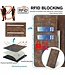 SoFetch SoFetch Bruin RFID Stijlvol Bookcase Hoesje voor de Nothing Phone (2)