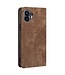 SoFetch SoFetch Bruin RFID Stijlvol Bookcase Hoesje voor de Nothing Phone (2)