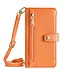 SoFetch SoFetch Oranje Portemonnee Bookcase Hoesje met Polsbandje voor de Nothing Phone (2)