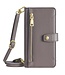 SoFetch SoFetch Grijs Portemonnee Bookcase Hoesje met Polsbandje voor de Nothing Phone (2)